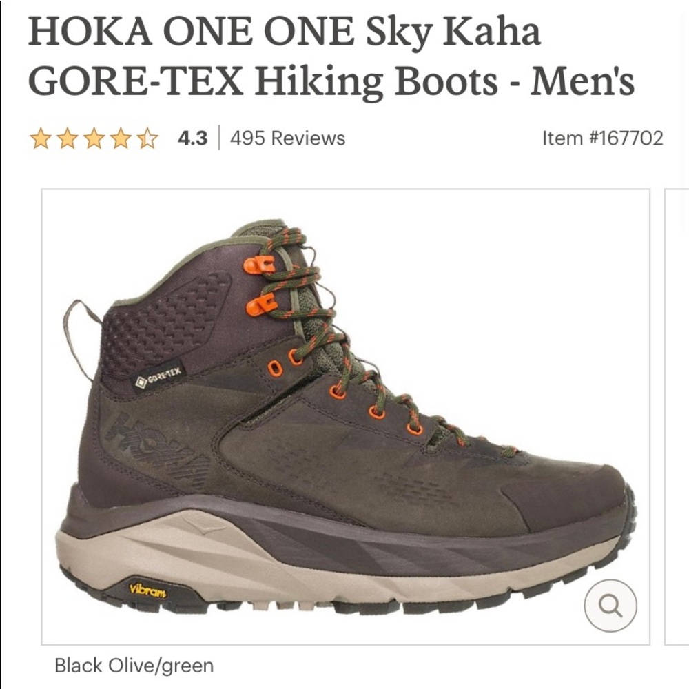 Mens Hoka One One mens Sky Kaha Hiking boots. New without box
